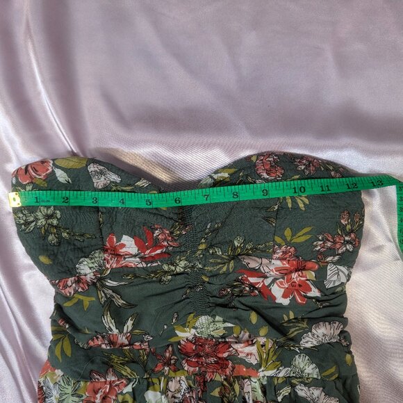 BOG Collective Size Small Green Floral Jumpsuit - Picture 12 of 16